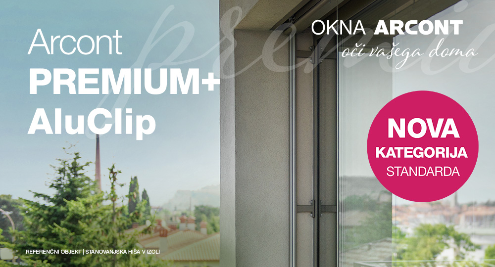 PREMIUM+ okna Arcont AluClip